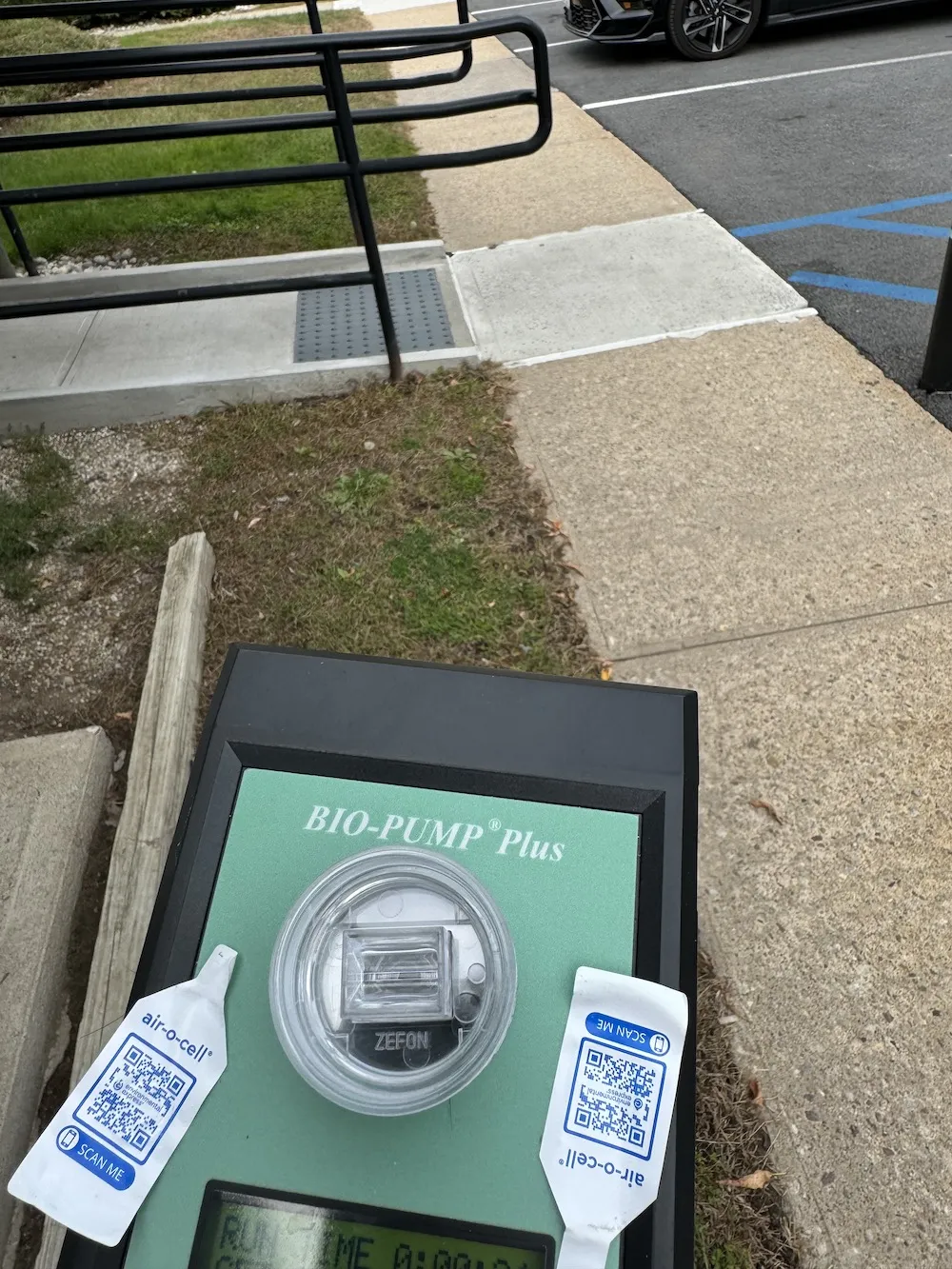 Site Photo Mold Air Sampling Pump outside sample
